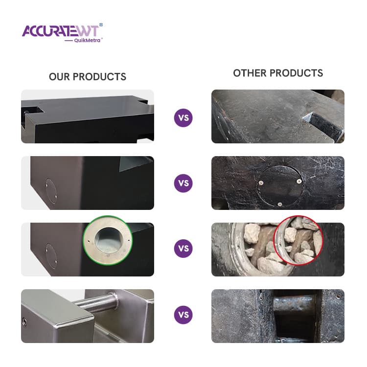 M1 1000kg Pure steel Weight With Stackpoint